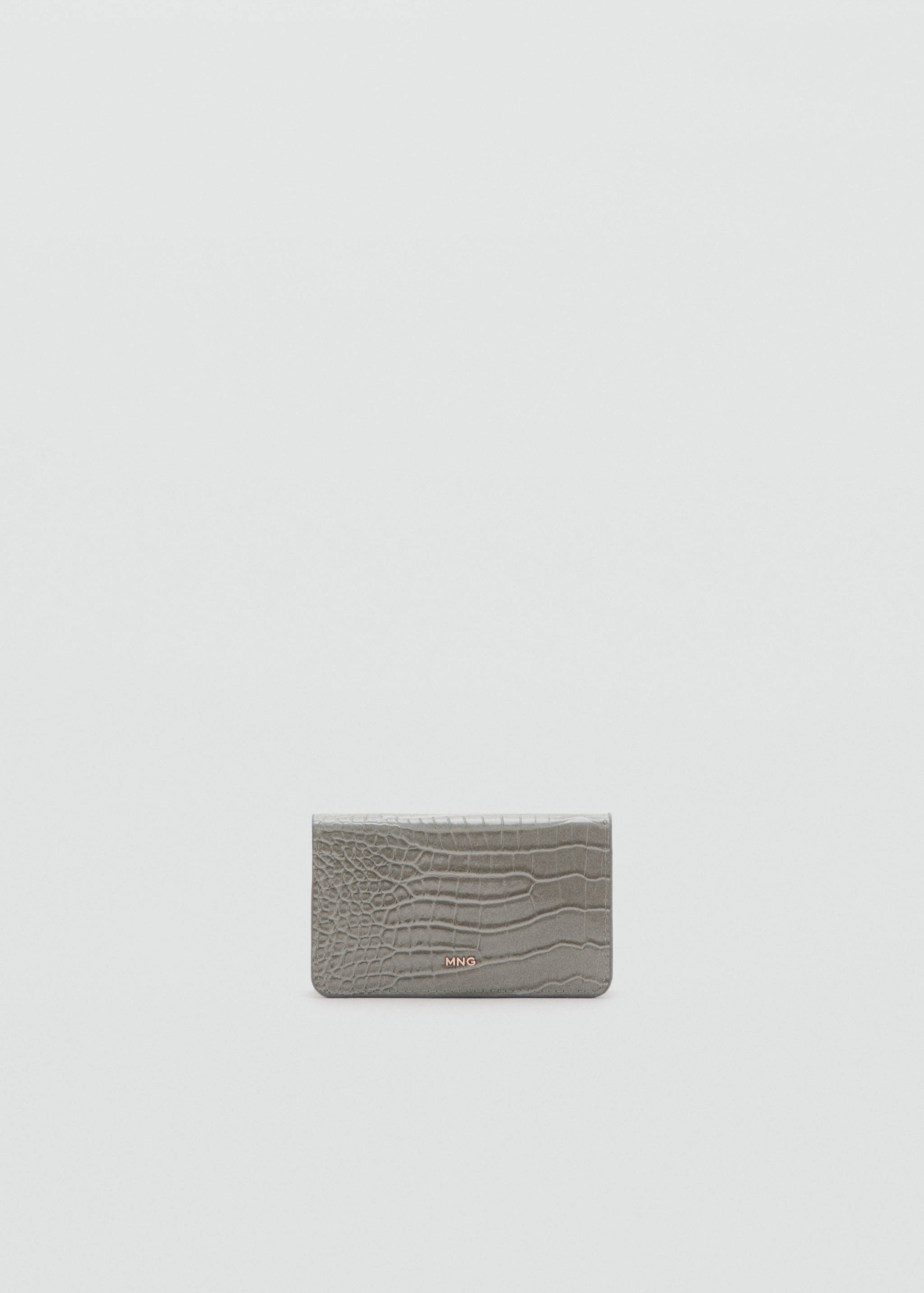 Medium wallet with croc effect - Article without model