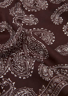 Triangular paisley bandana — Chocolate 2