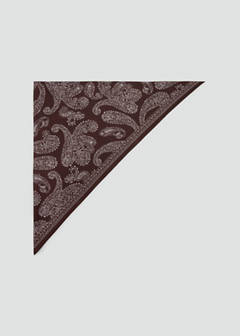 Triangular paisley bandana — Chocolate 1