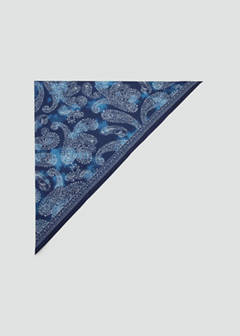 Triangular paisley bandana — Navy 1