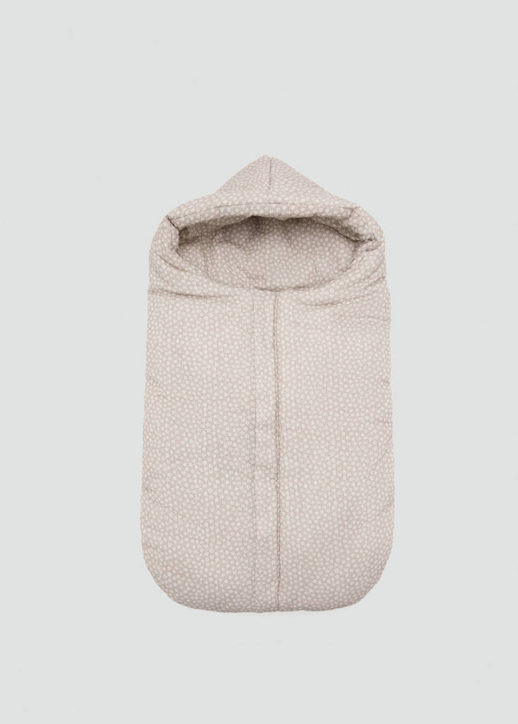 Printed stroller bag — Medium Brown