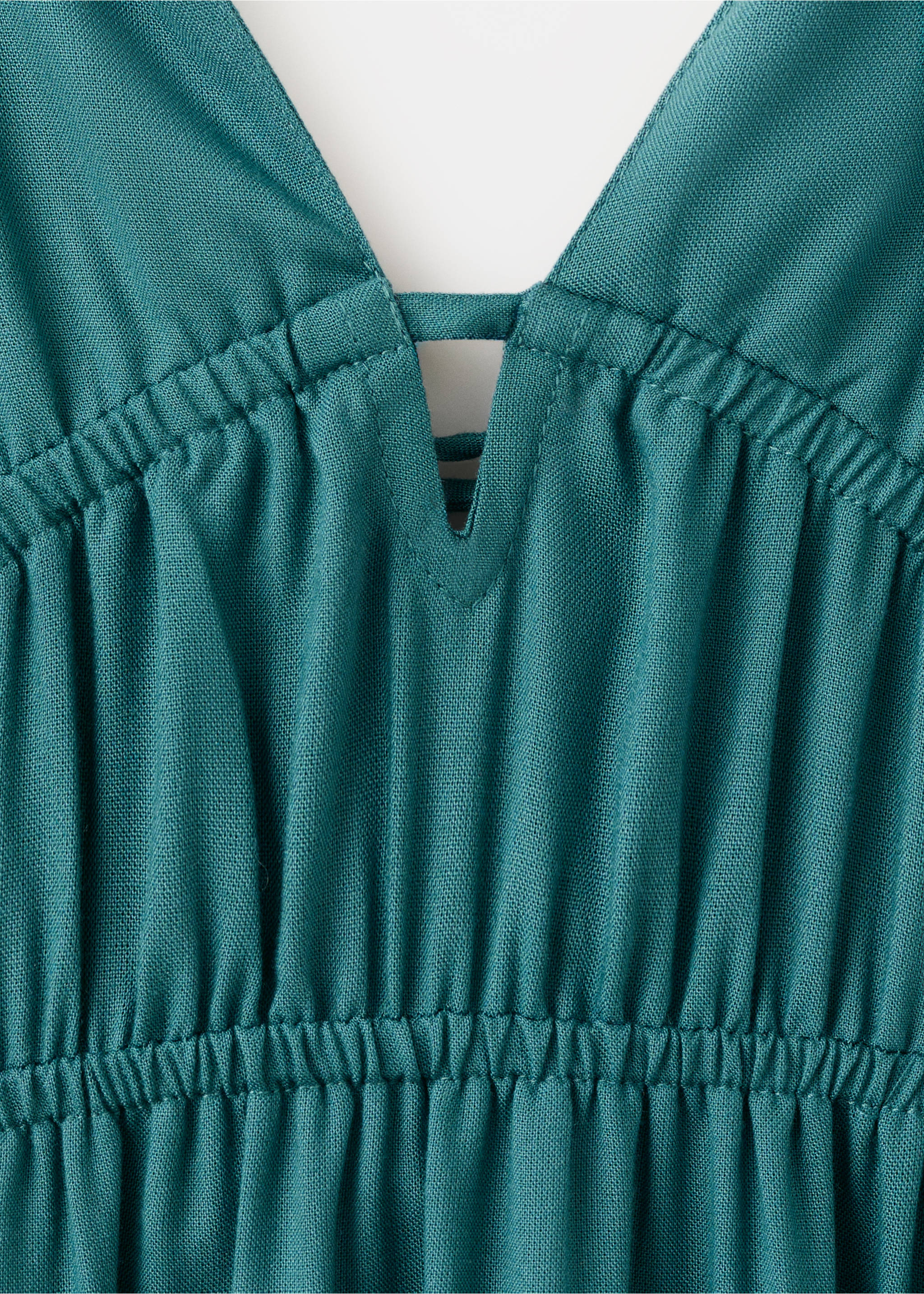 Flowy panel dress - Details of the article 8, Petrol Blue. Ref: 37081513-00.
