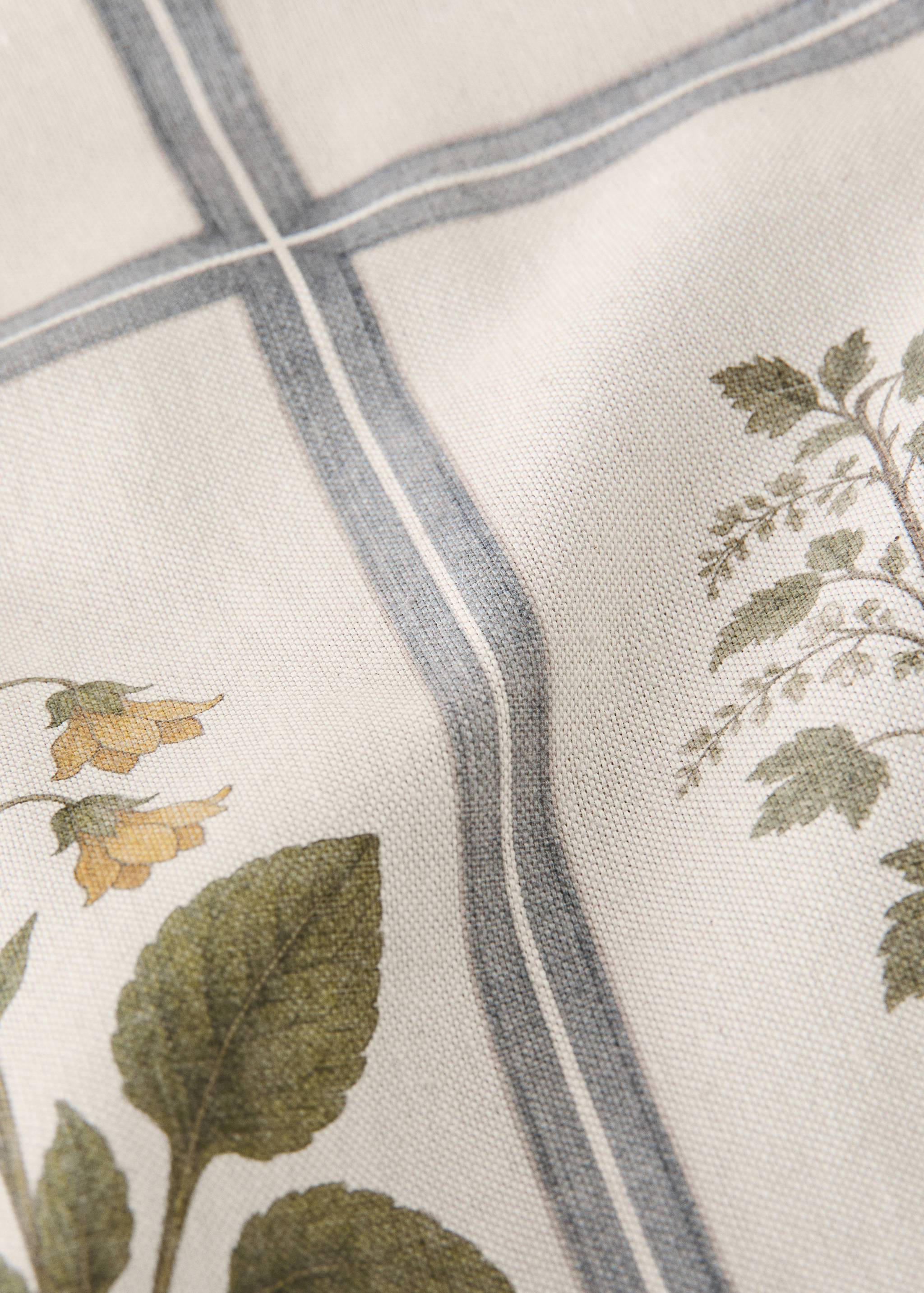 Mantel algodón estampado herbolario 6 a 8 comensales - Detalle del artículo 1