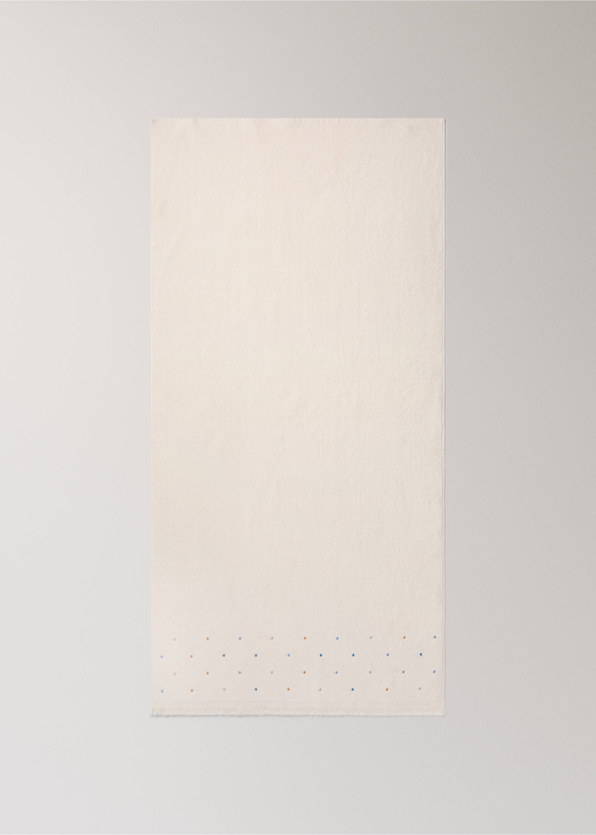 Children's towel 100% cotton stars - Details of the article 3, Prussian Blue. Ref: 37081518-00.