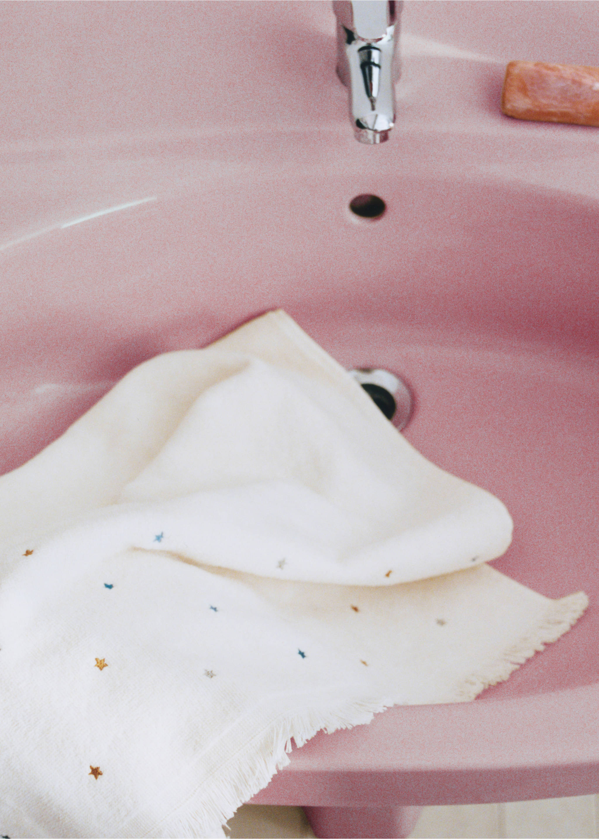 Children's towel 100% cotton stars - Details of the article 5, Prussian Blue. Ref: 37081518-00.