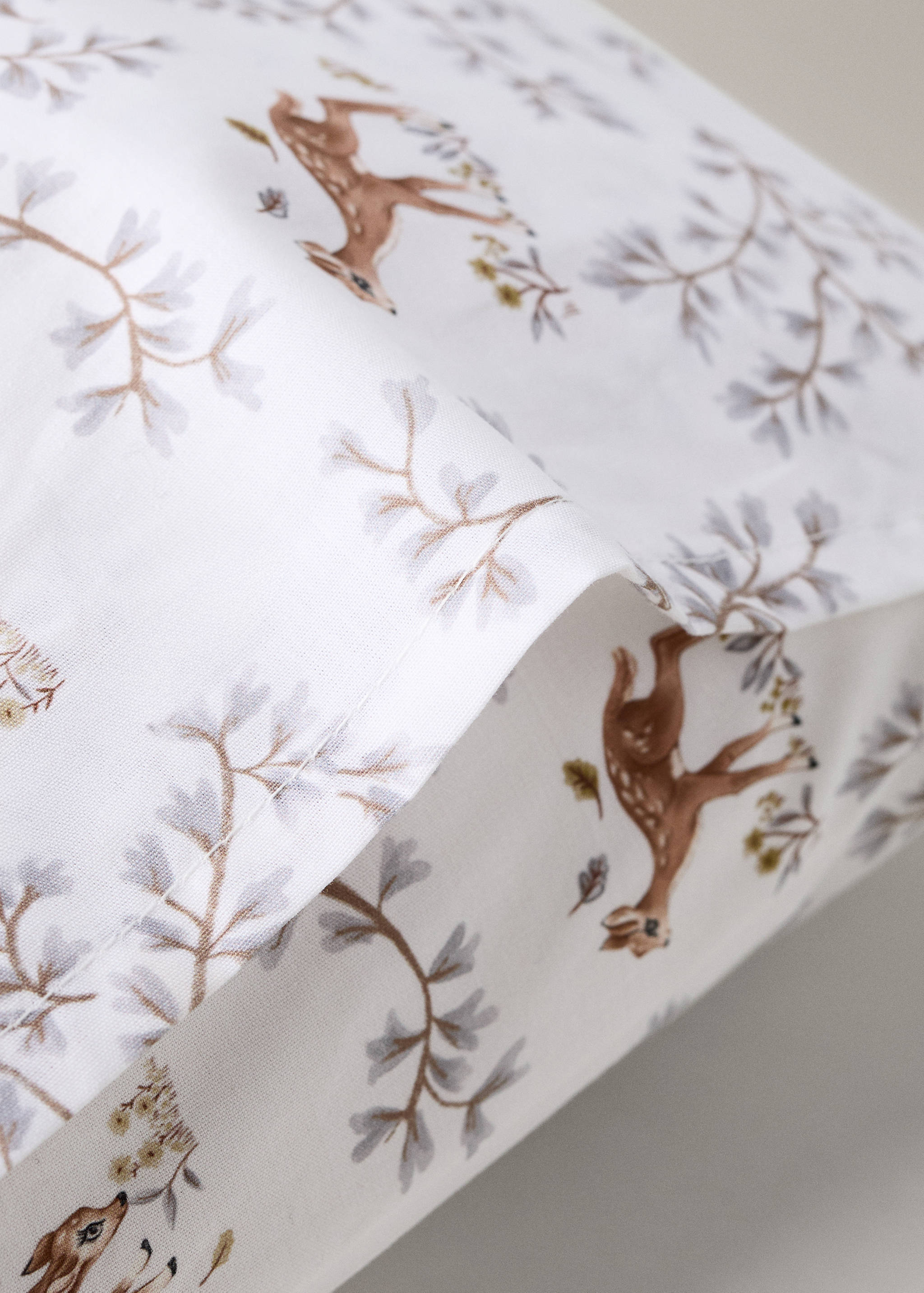 Cot pillowcase 100% cotton percale - Details of the article 2