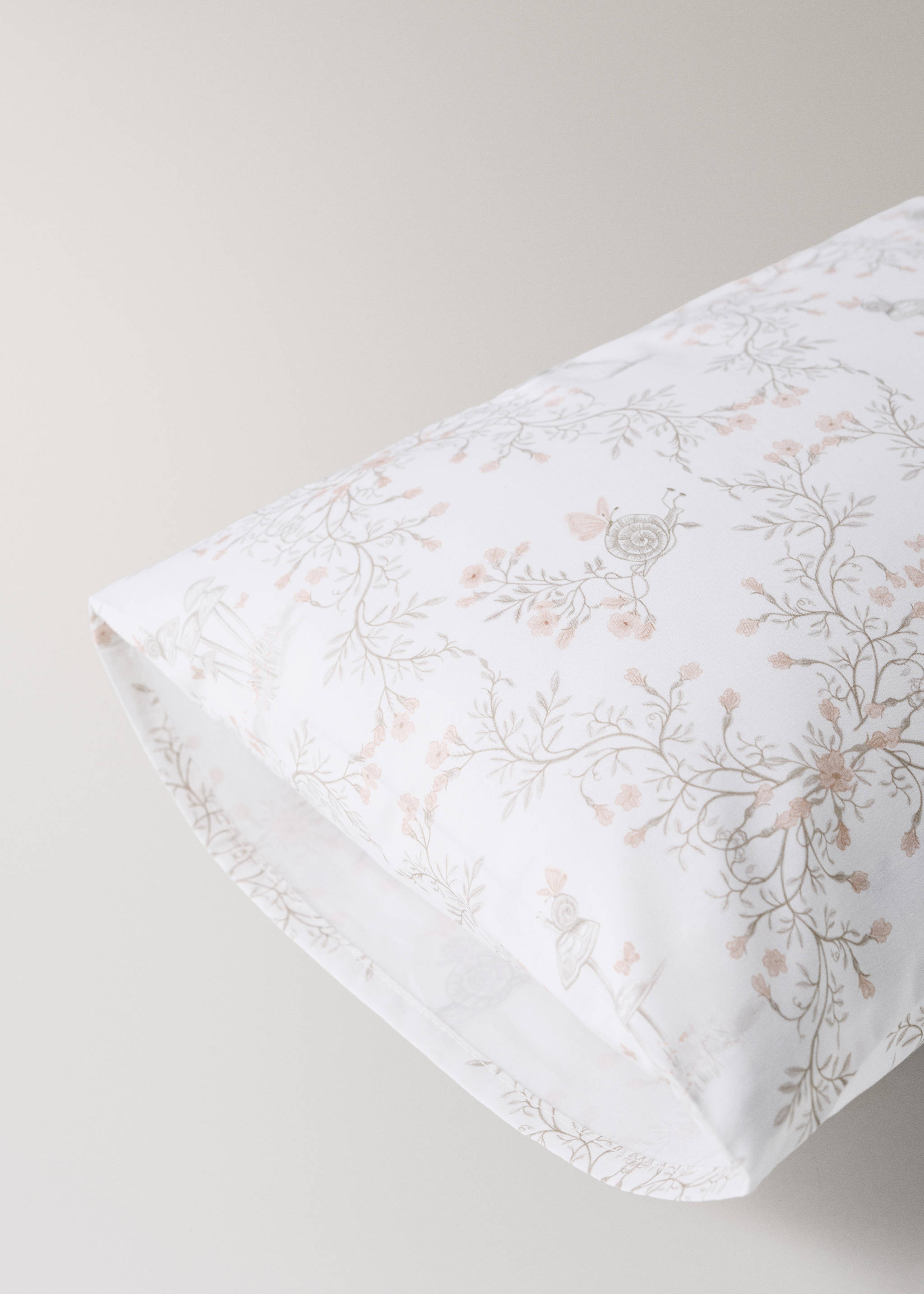 Cotton percale cot pillowcase - Details of the article 1