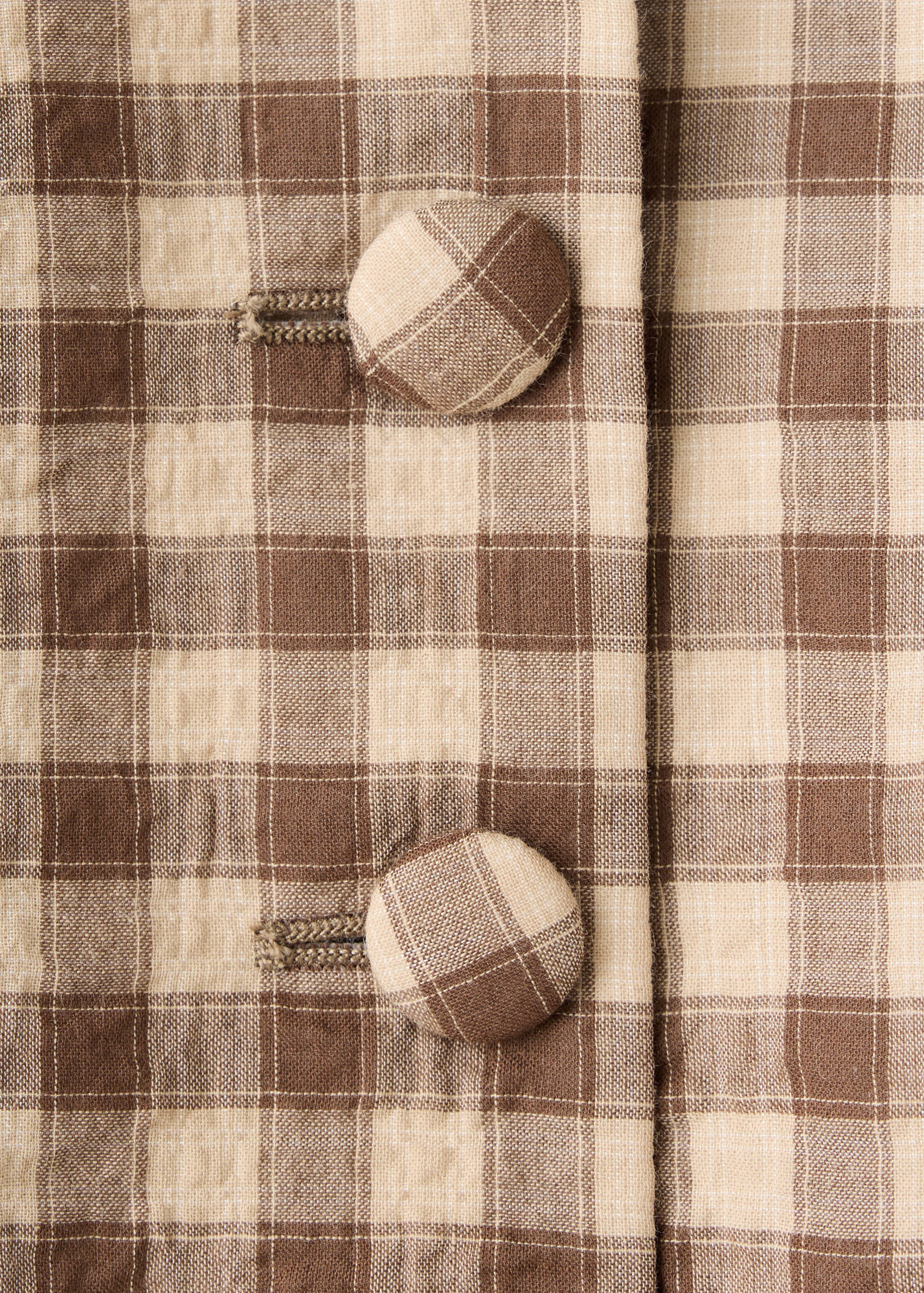 Gingham strapless top - Details of the article 0
