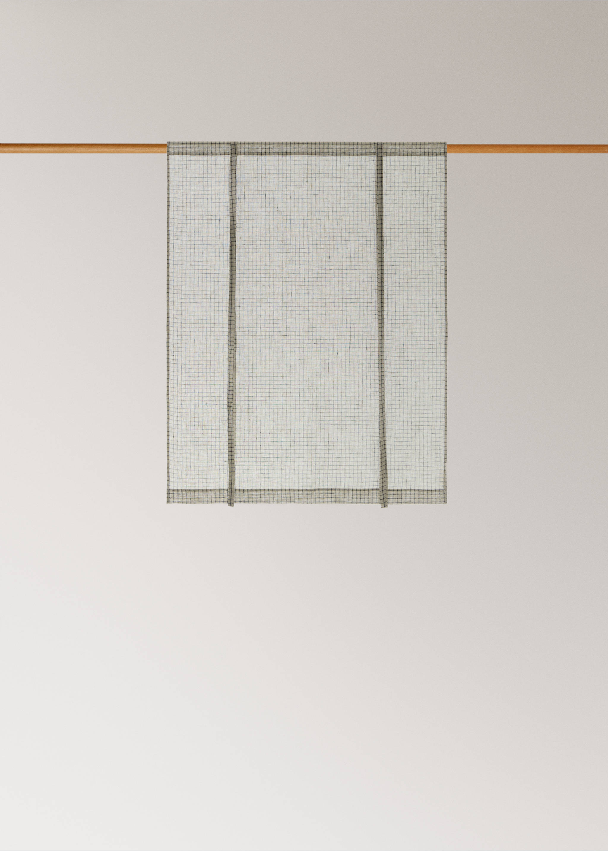 100% linen roller blind with low transparency - Article without model, Beige. Ref: 37081535-00.