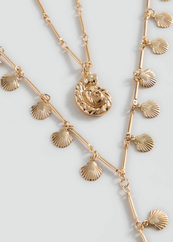 Mixed double necklace — Gold