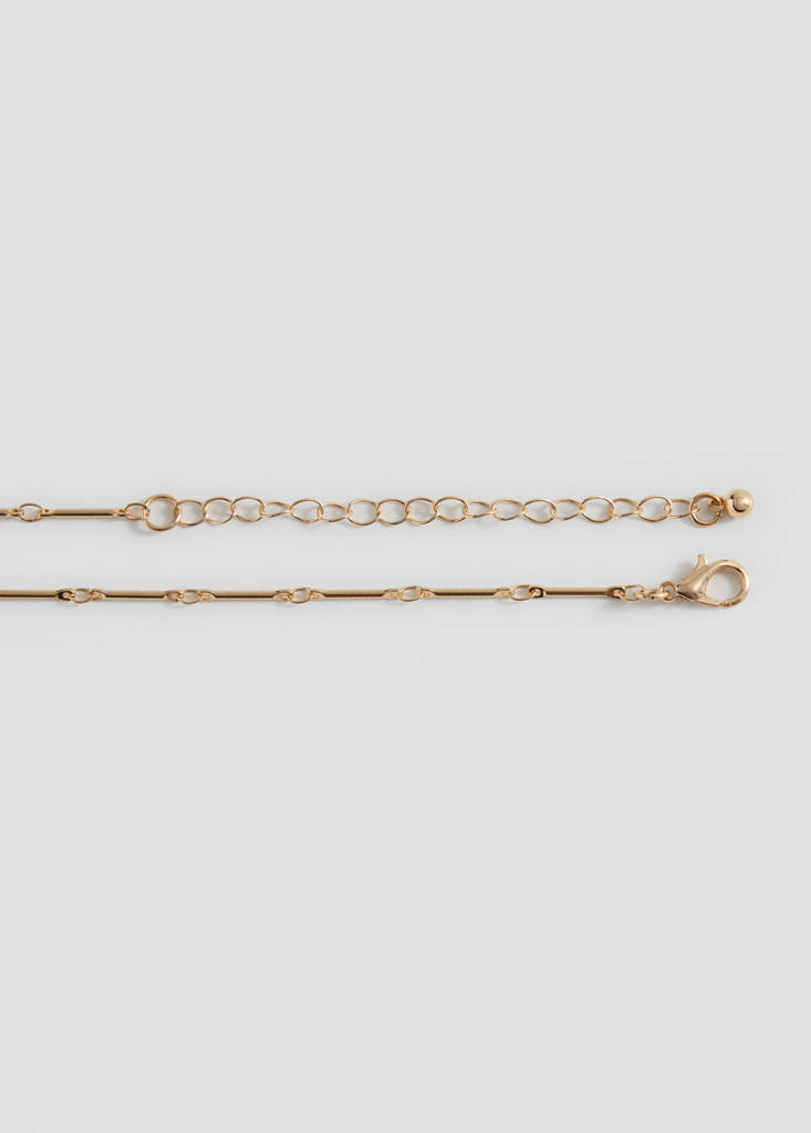 Mixed double necklace — Gold