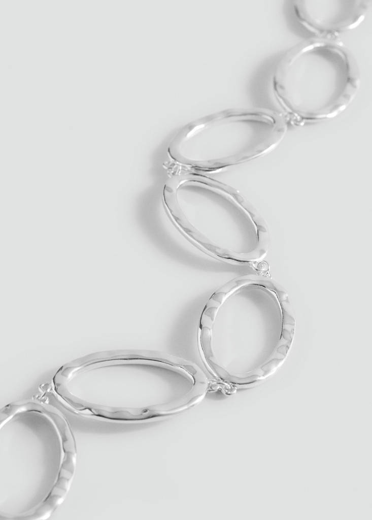 Naszyjnik choker łańcuch srebrny - Teen - Rozmiar uniwersalny - MANGO TEEN