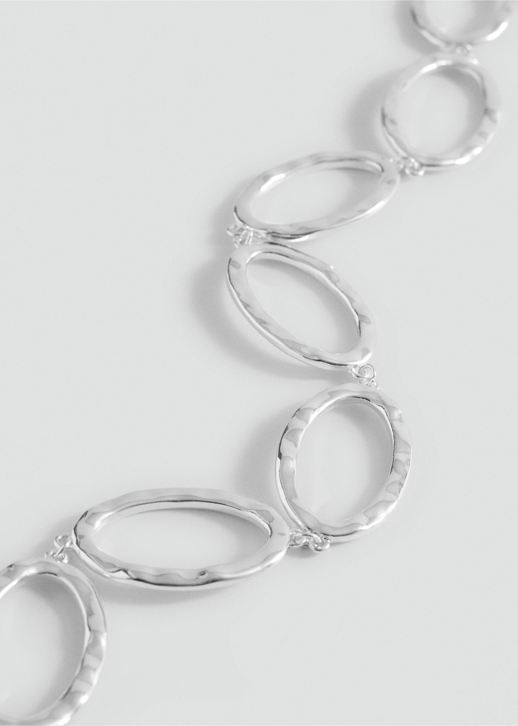 Chain choker necklace - Halvtotal bildeutsnitt, Sølv. Ref: 37081537-00.
