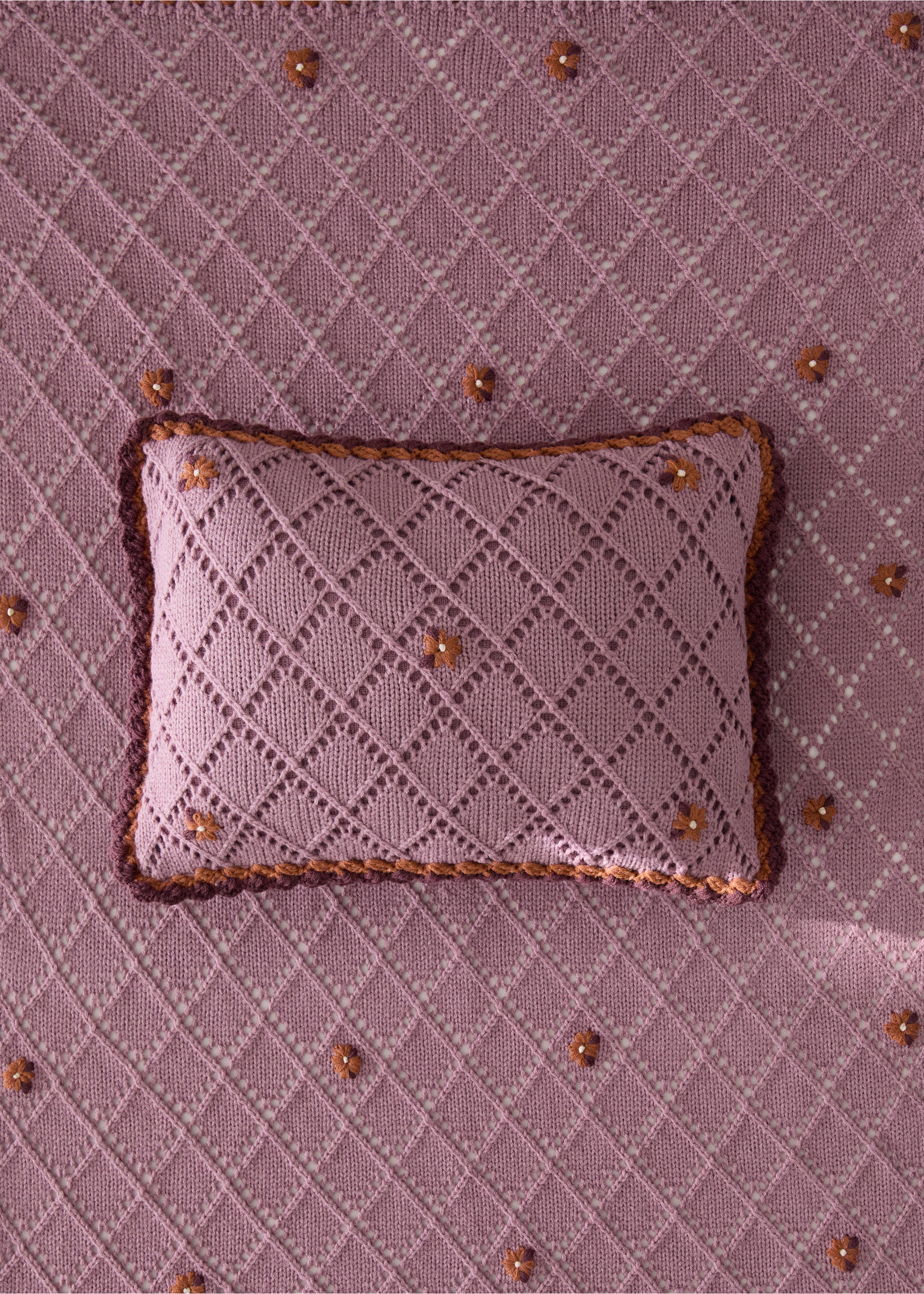 Funda coixí infantil jacquard 30x40 - Pla general, Morat clar/pastel. Ref: 37081540-00.