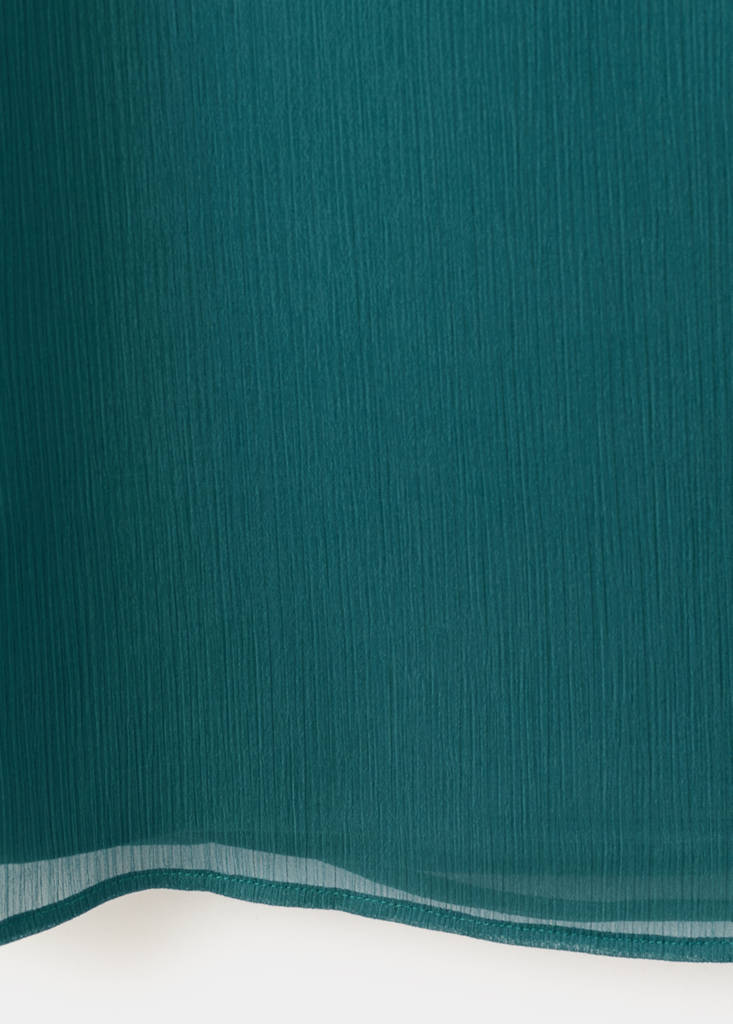 Textured long skirt — Petrol Blue