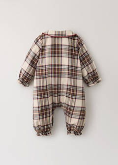 Two-piece cotton checked pyjama set — Red 2