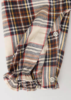 Two-piece cotton checked pyjama set — Red 3