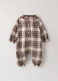 Two-piece cotton checked pyjama set — Red 5