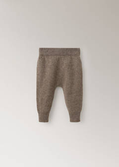 100% cashmere pyjama trousers — Medium Brown 1