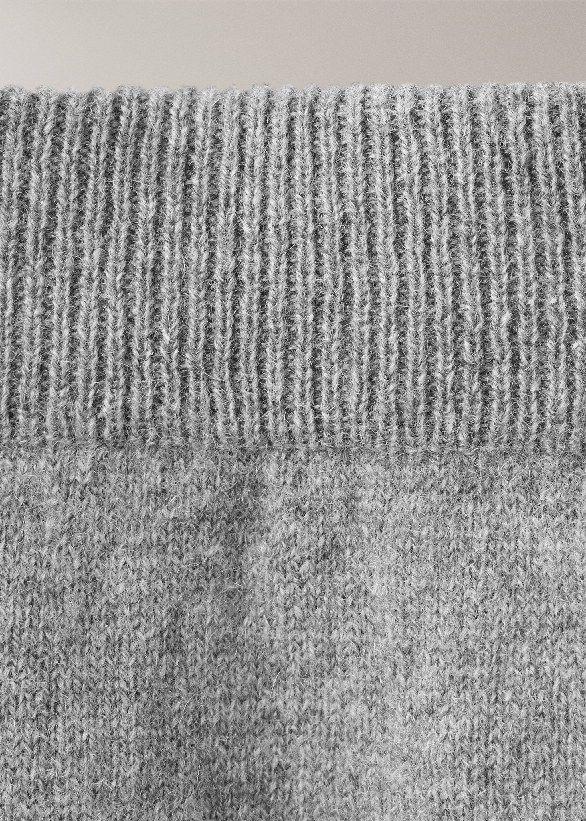 100% cashmere pyjama trousers - Details of the article 2, Grey. Ref: 37081545-00.
