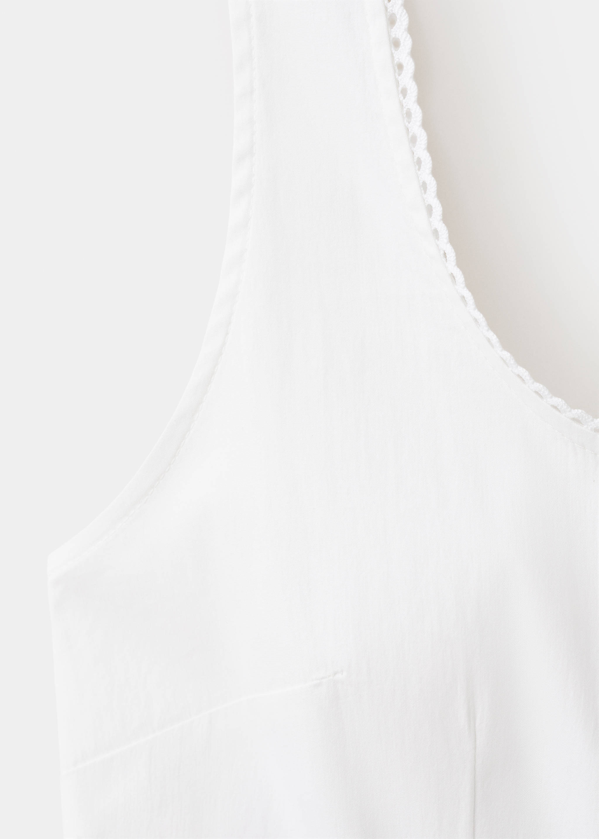 Blouse with button and lace details - Details of the article 0