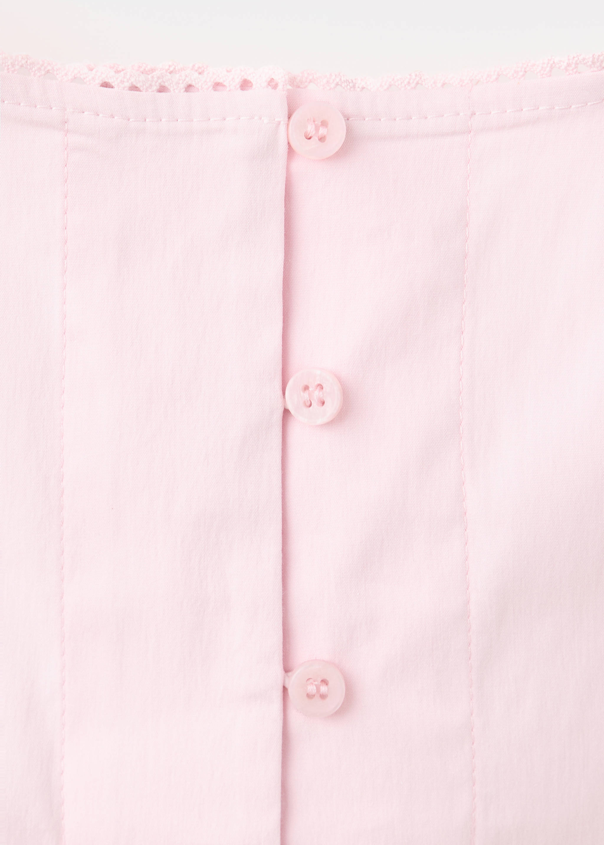 Blouse with button and lace details - Details of the article 8