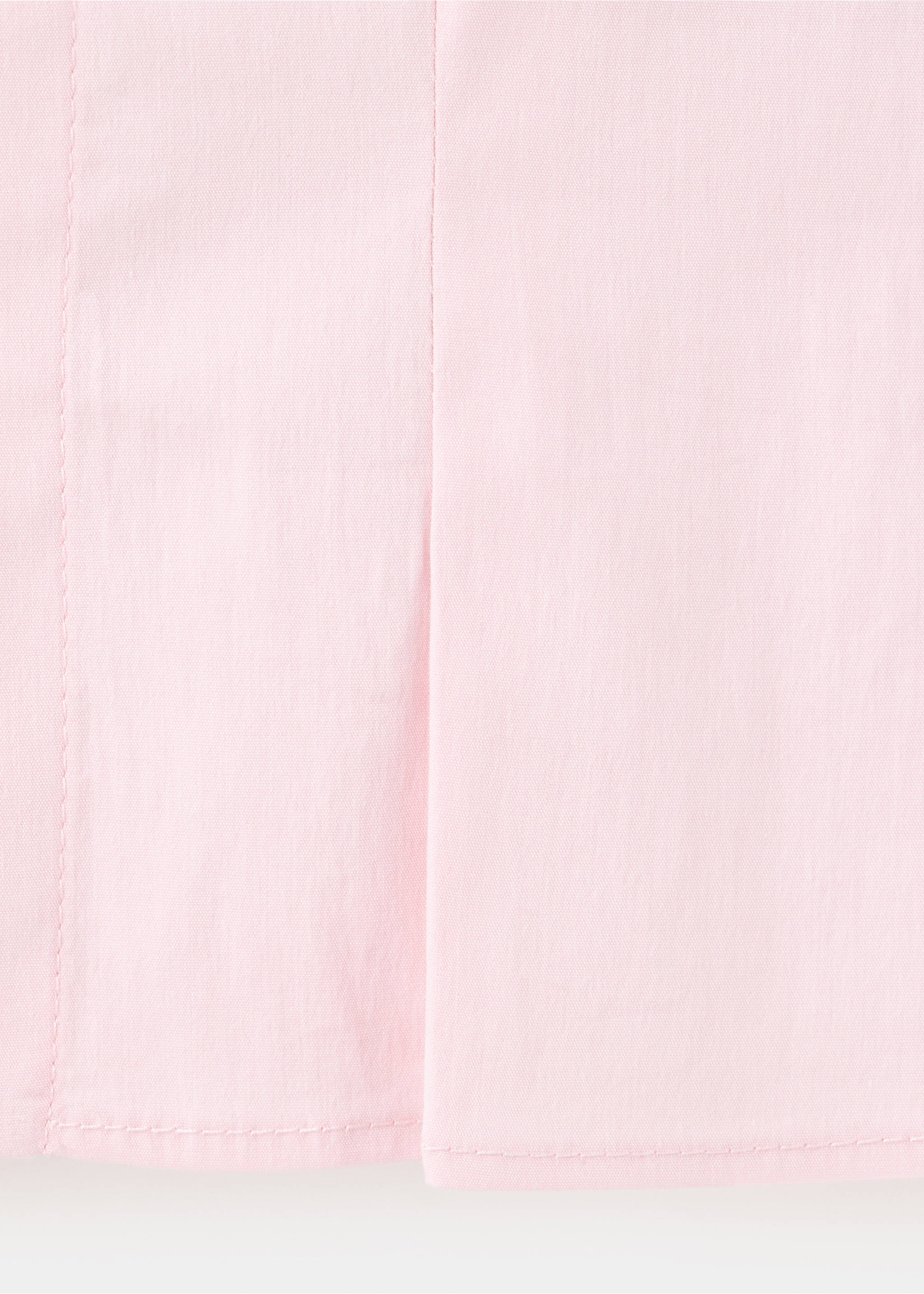 Blouse with button and lace details - Details of the article 0, Pastel Pink. Ref: 37081547-00.