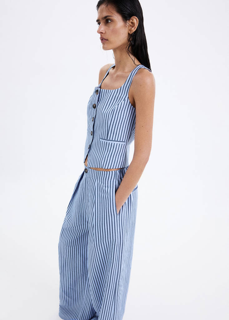 Pantaloni Fluidi Righe
