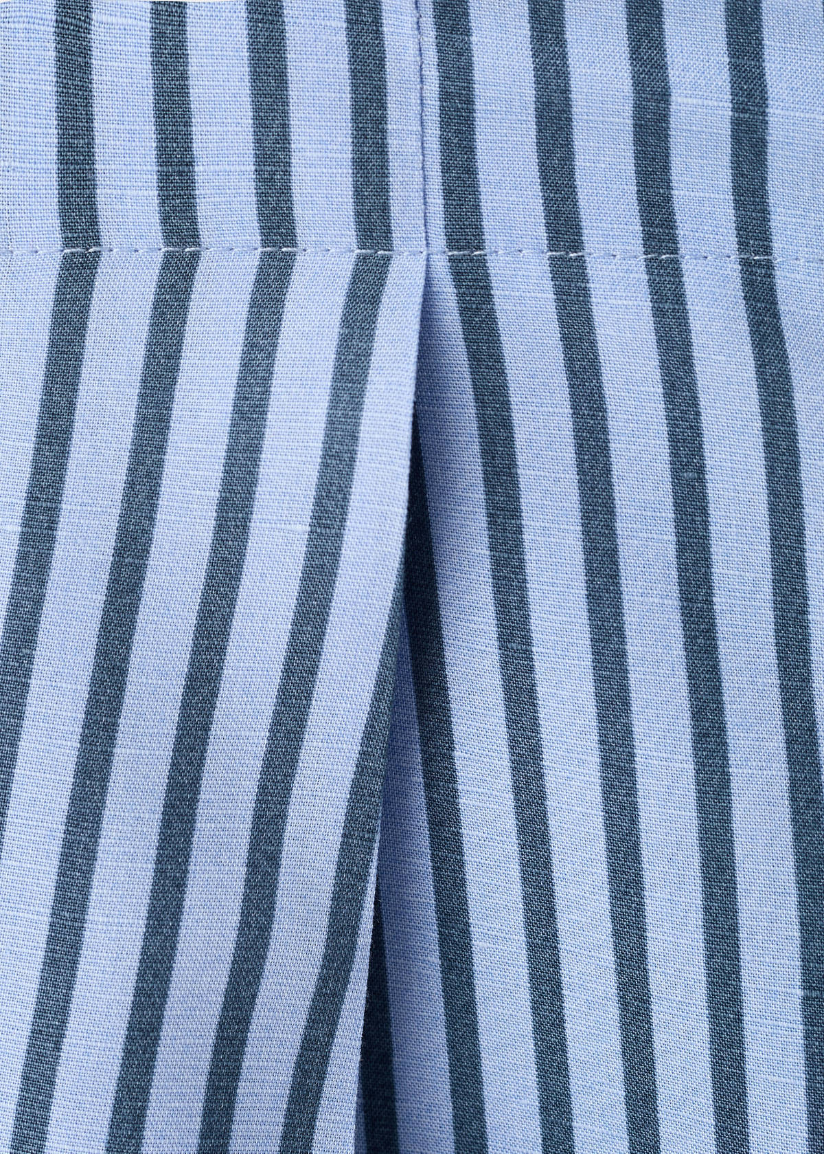 Striped flowy trousers — Sky Blue