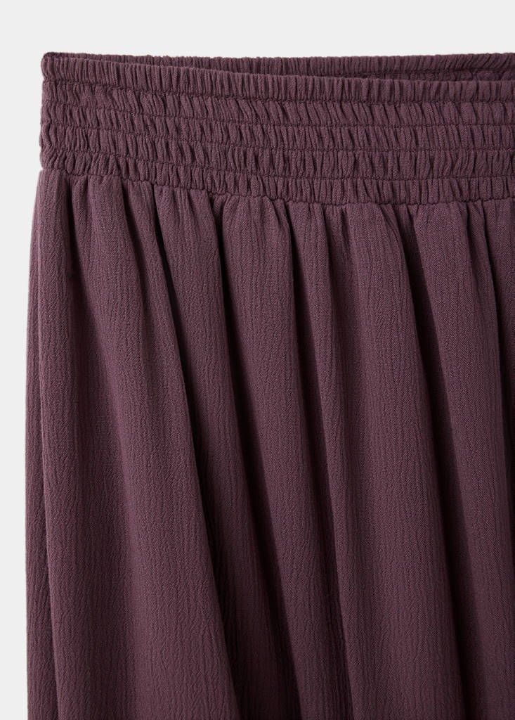 Embroidered panelled fluid skirt - thumbnail 6