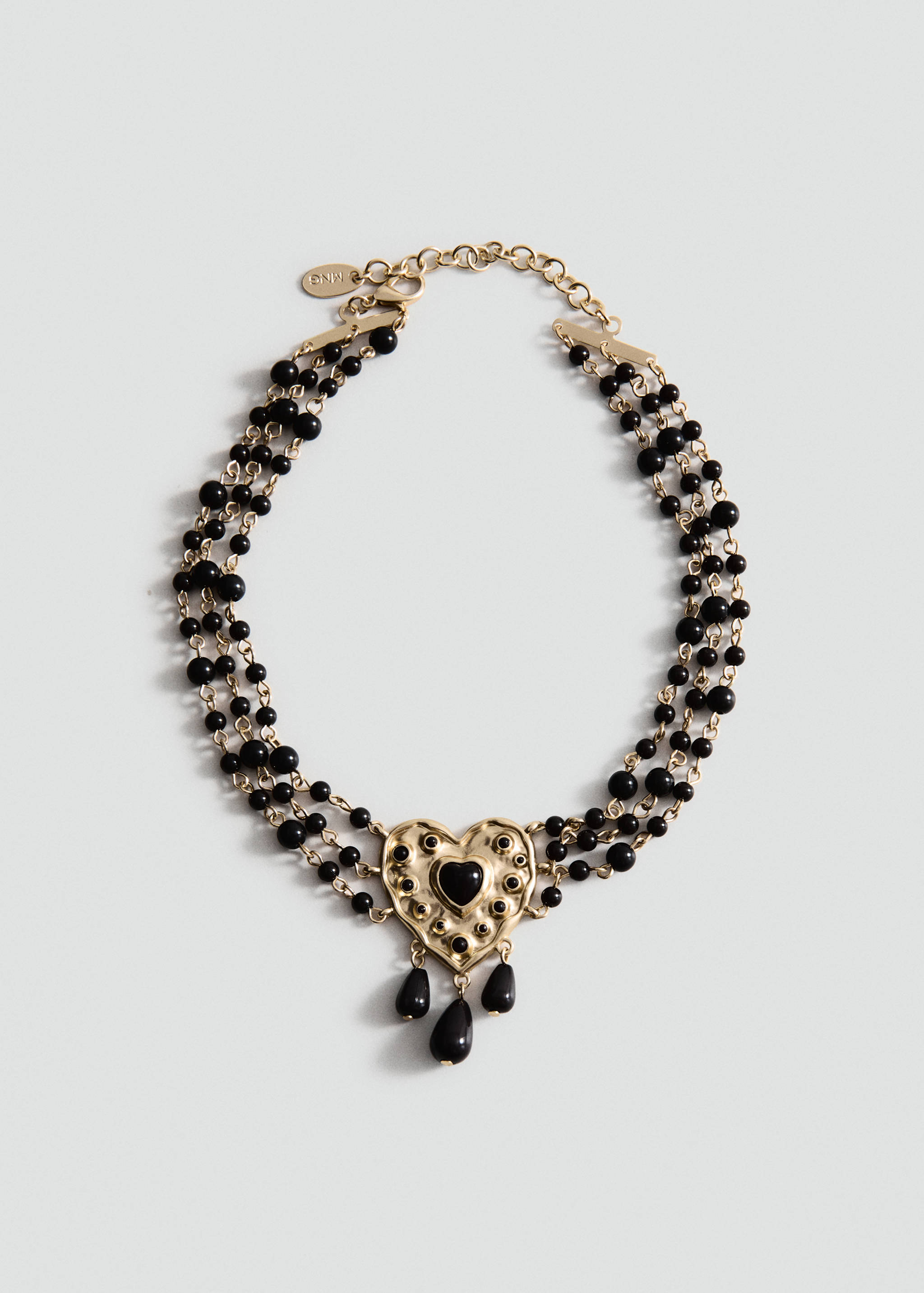 Heart beaded necklace - Article without model