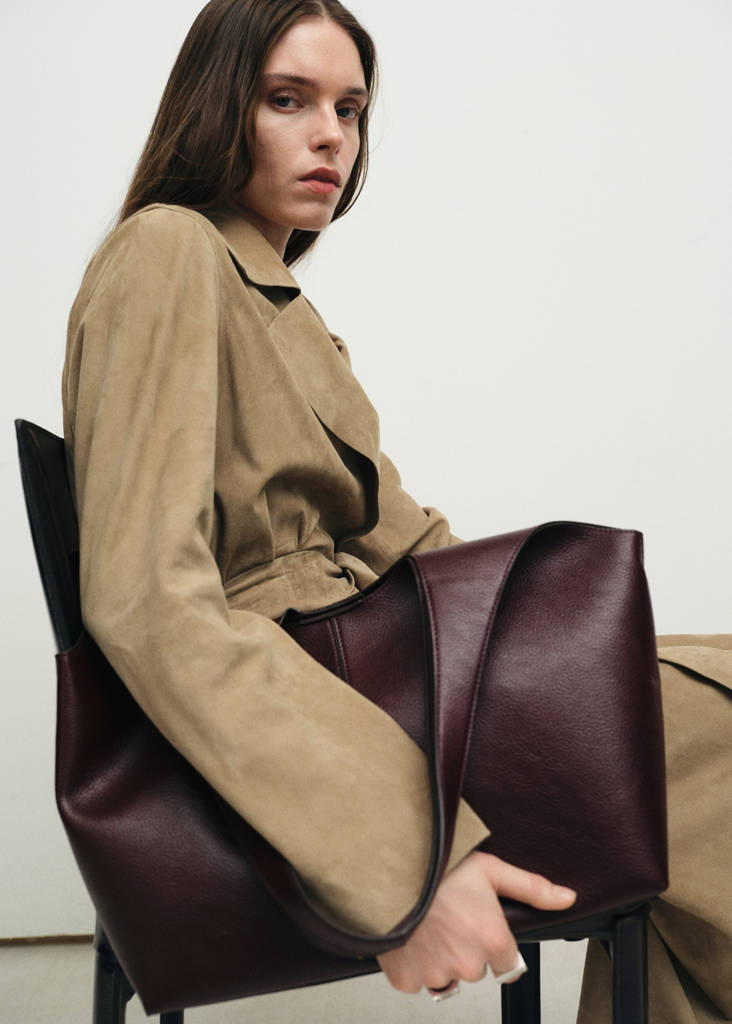 Large shopper bag — Burgundy