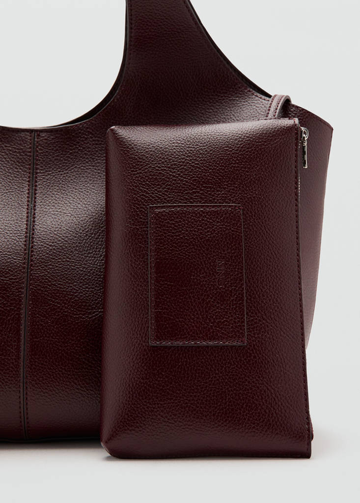 Large shopper bag — Burgundy