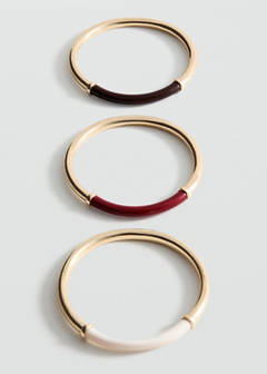 Set of 3 combined bracelets — Gold 4