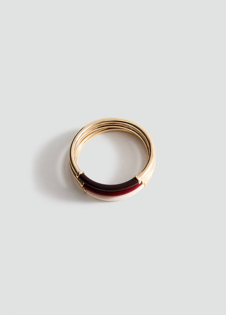 Set of 3 combined bracelets — Gold