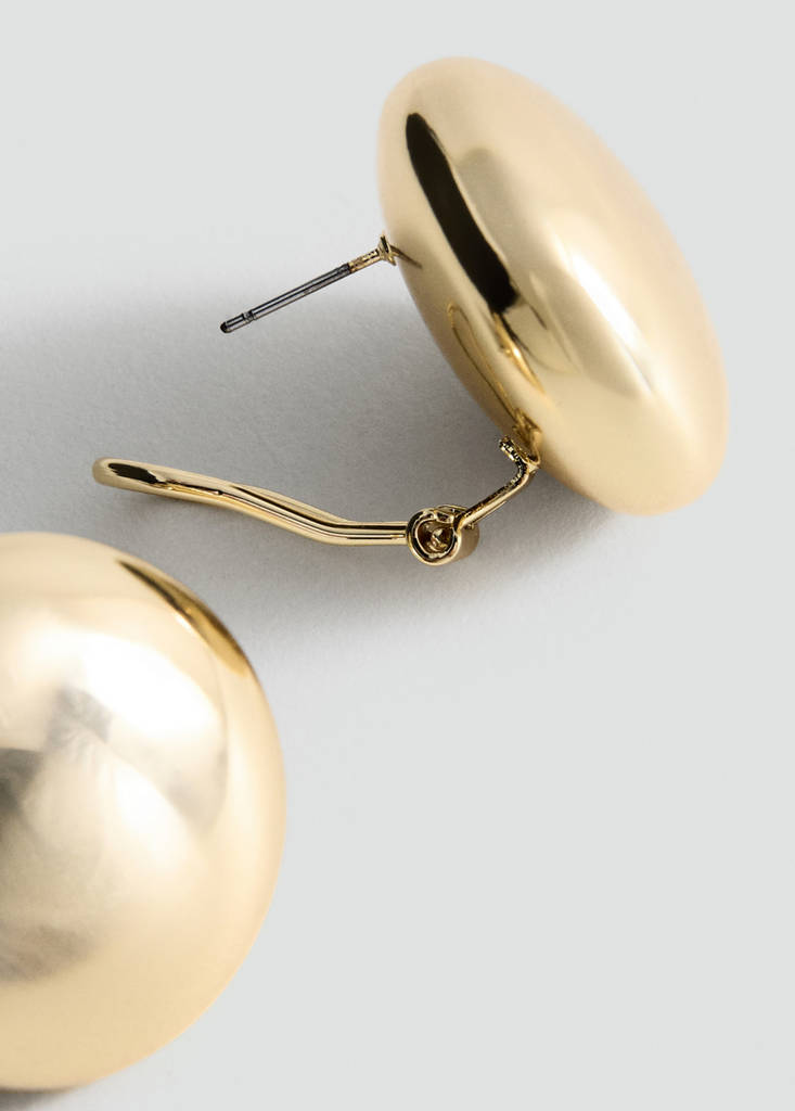 Round volume earrings — Gold