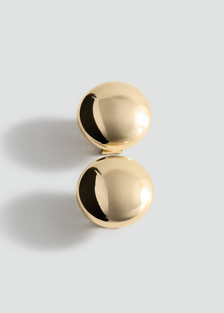 Round volume earrings — Gold
