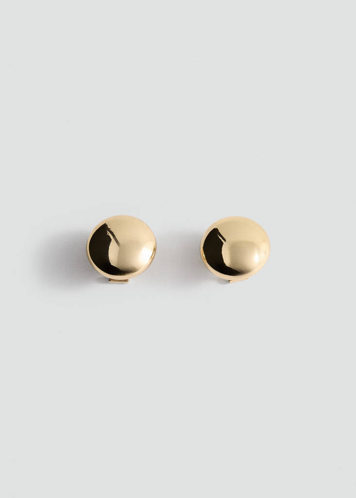 Round volume earrings — Gold