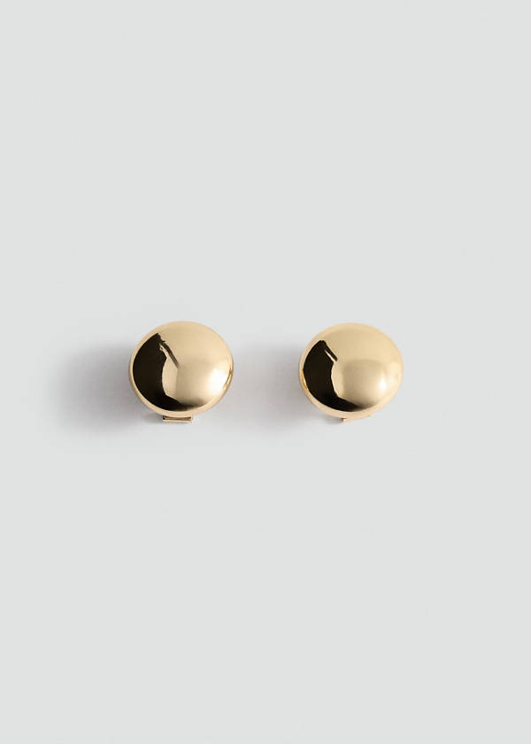 Round volume earrings — Gold