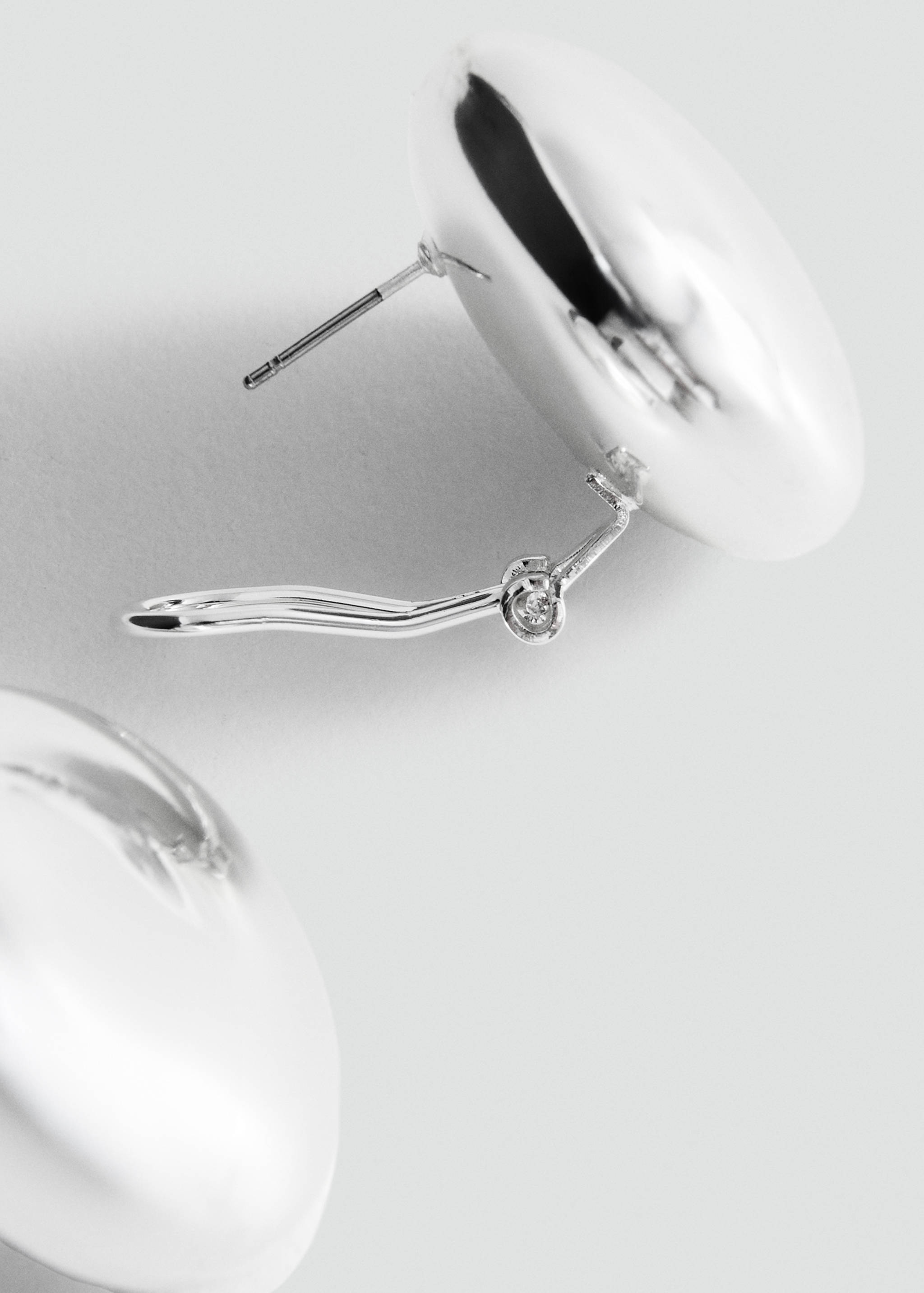 Round volume earrings - Medium plane