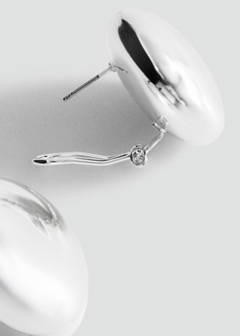 Round volume earrings — Silver 1