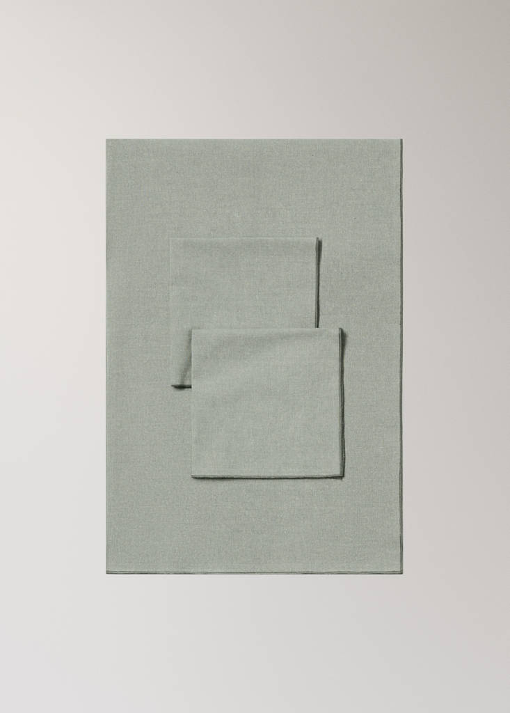 Pack of 2 100% cotton napkins — Green