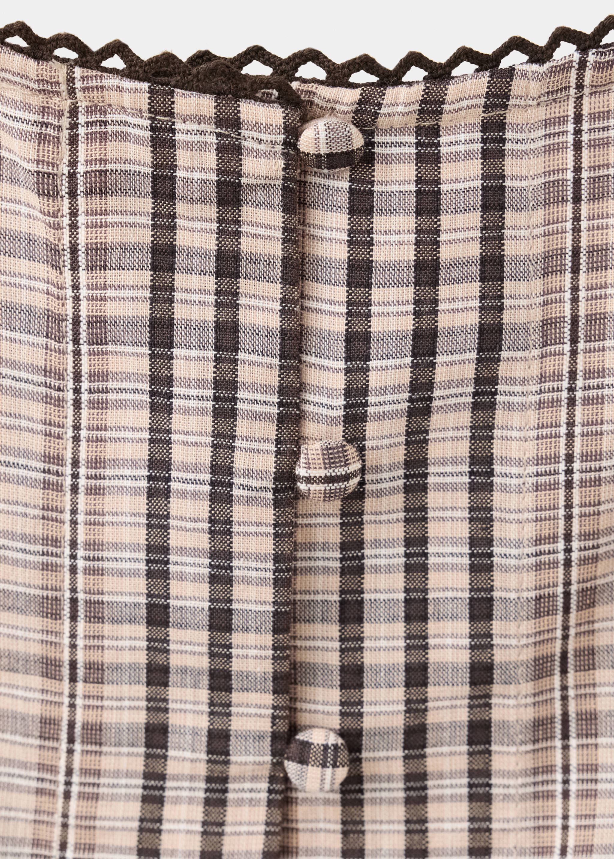 Checked cotton top - Details of the article 8
