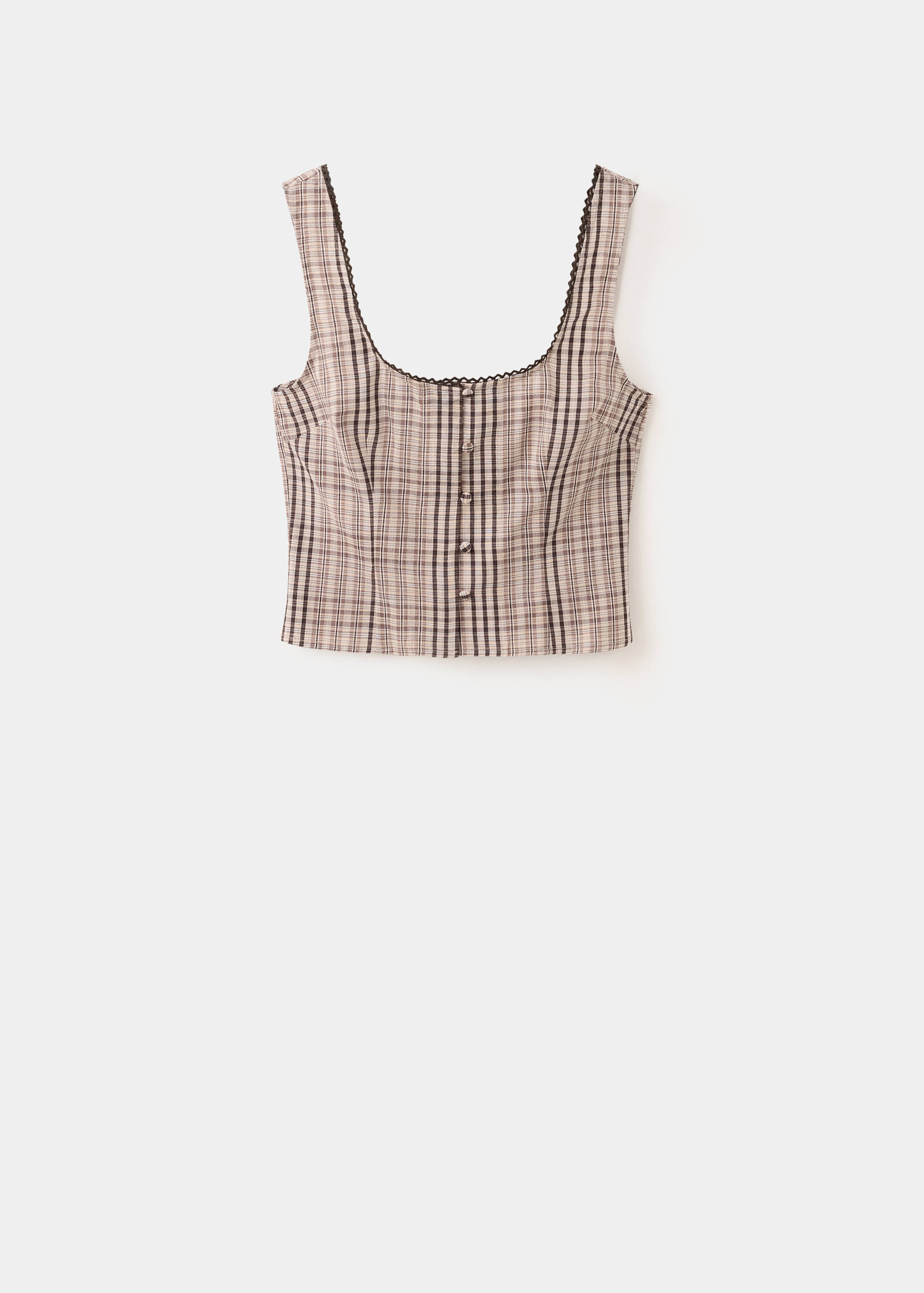 Checked cotton top - Article without model