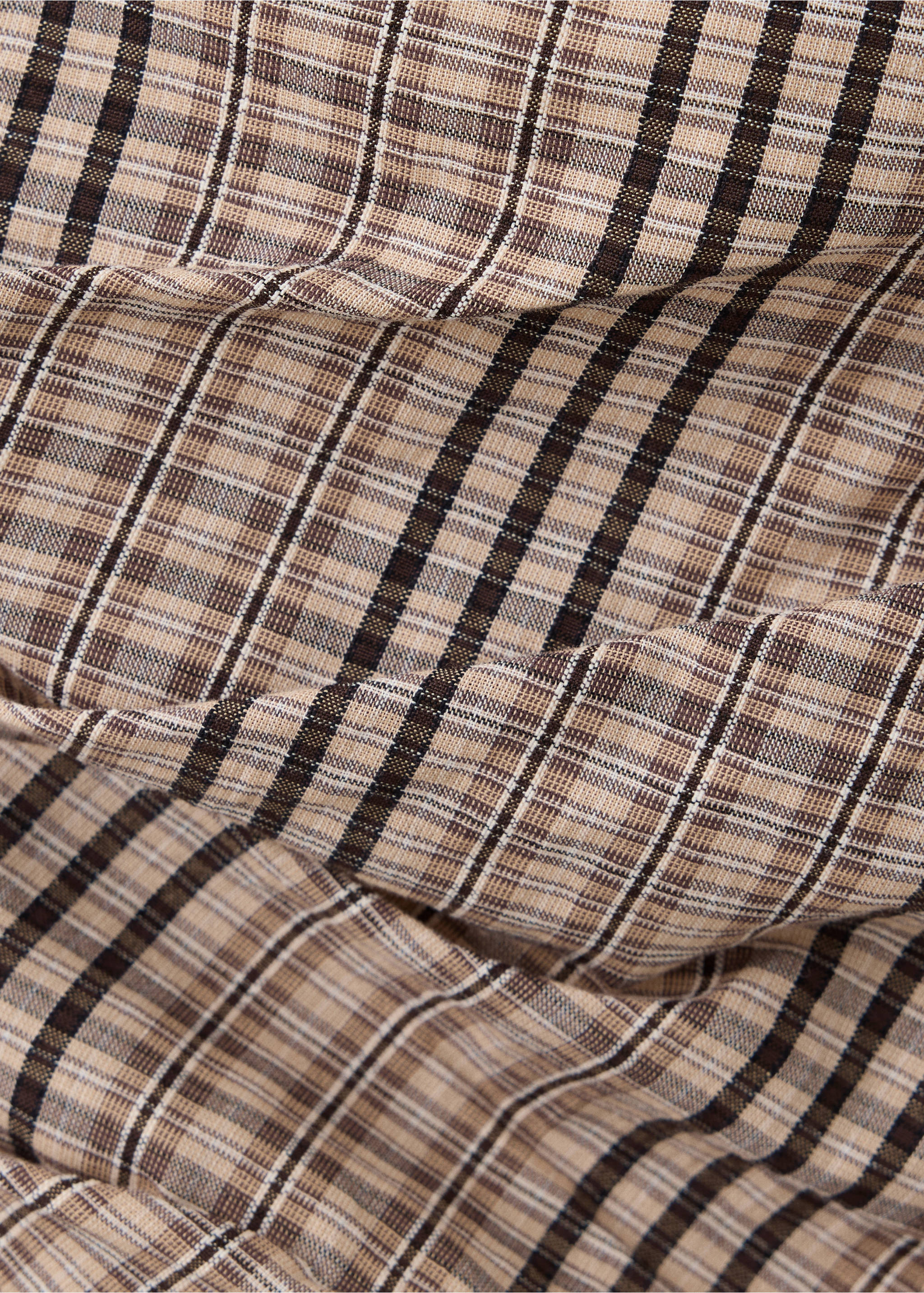 Short asymmetrical dress - Details of the article 0, Beige. Ref: 37082554-00.