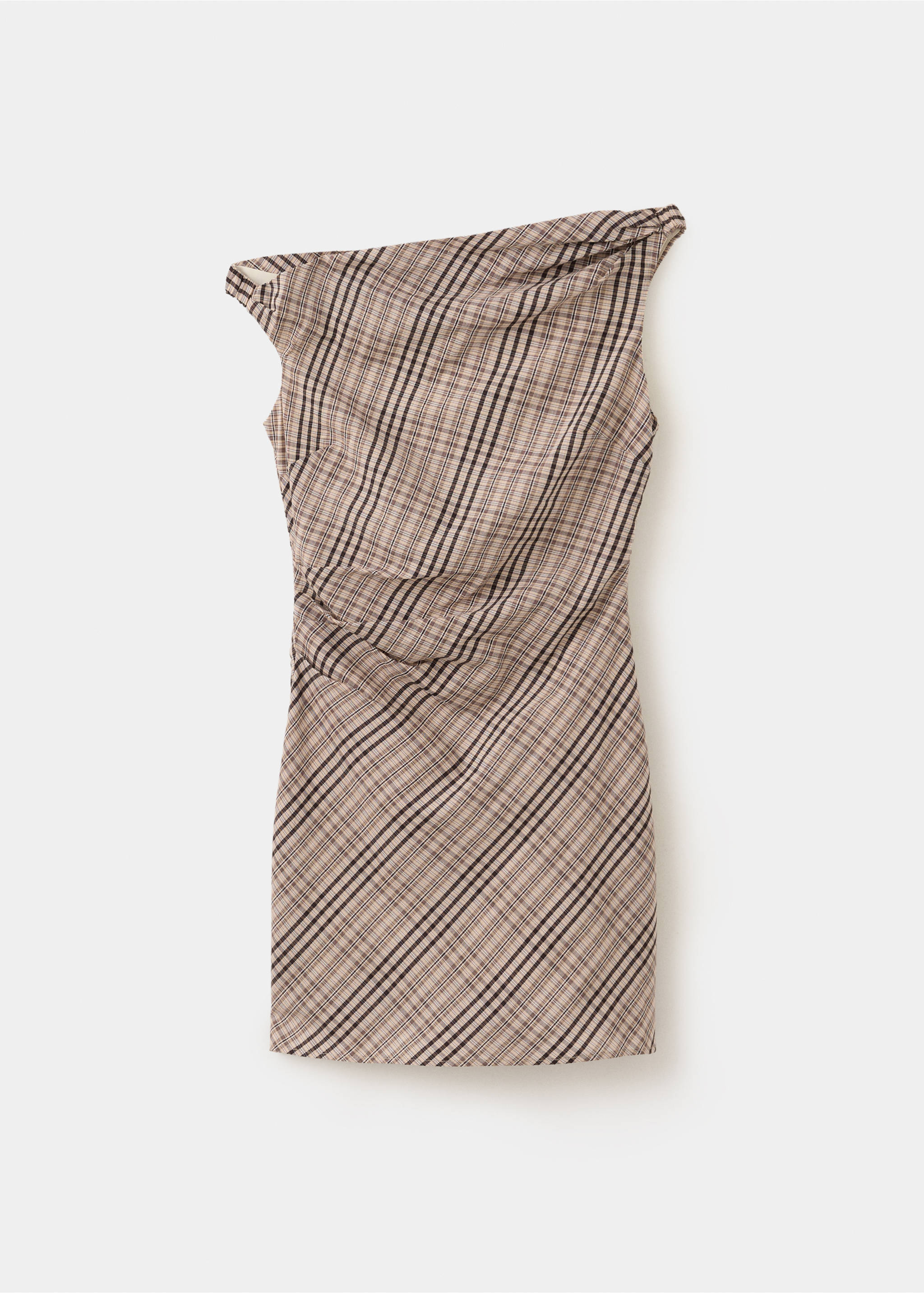 Short asymmetrical dress - Article without model, Beige. Ref: 37082554-00.