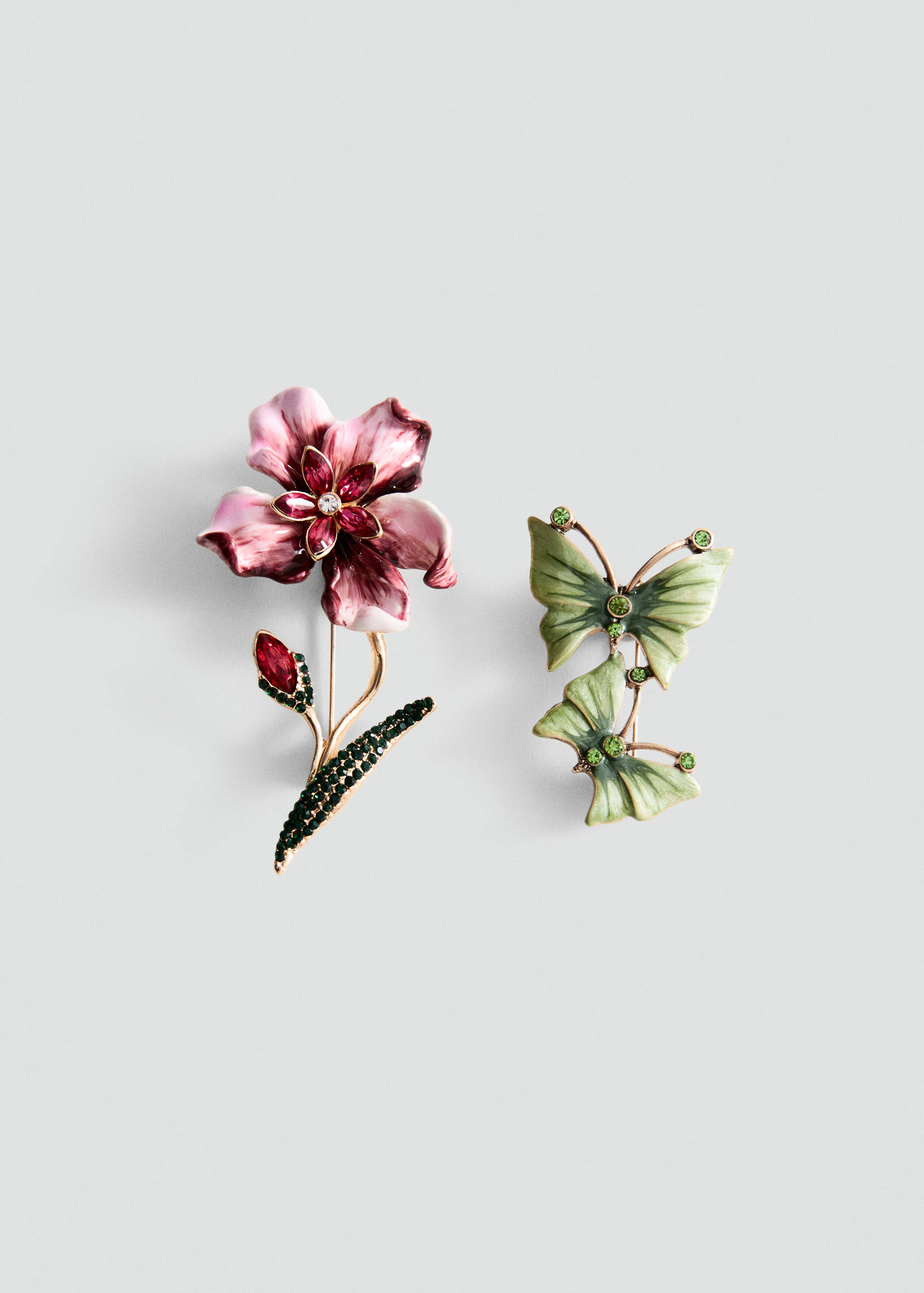 Set of 2 combined brooches - Article without model
