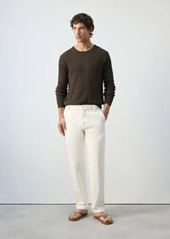 Relaxed fit jeans in a cotton-linen blend — Off White 2