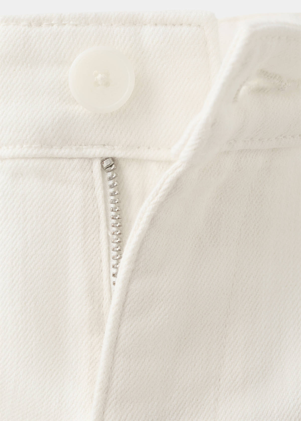 Relaxed fit jeans in a cotton-linen blend — Off White