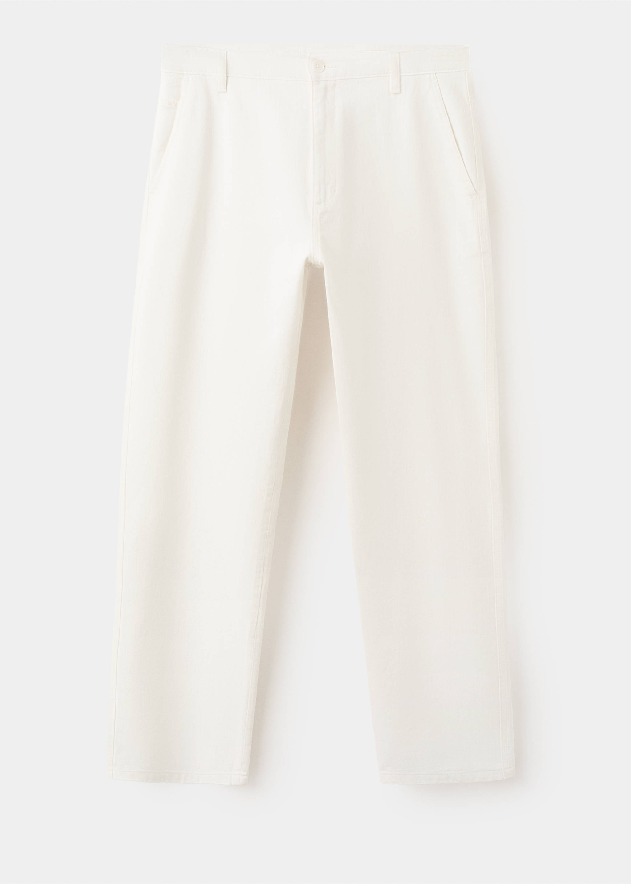 100% cotton relaxed fit jeans - Article without model, Off White. Ref: 37082888-00.